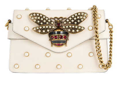 Mini Queen Margaret Broadway, &pound;950, Handbags, Cream, Leather, Front view